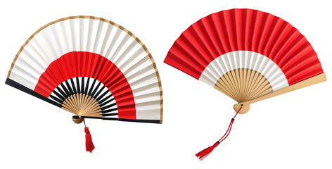 japan fan isolated on transparent background