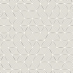 Vector seamless pattern. Repeating geometric elements. Stylish monochrome background design.