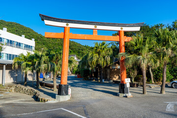 鵜戸神宮 二ノ鳥居の風景