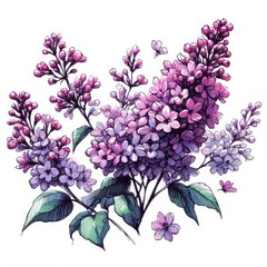 Lilac Bloom Sketch: Bringing the Essence of Spring to Life