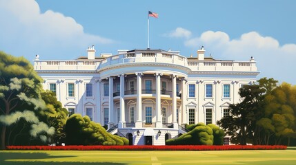Fototapeta na wymiar election politics white house