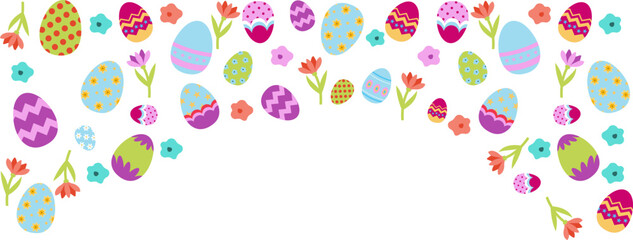 Easter Egg Corner Border Decoration