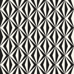 Vector seamless pattern. Repeating geometric elements. Stylish monochrome background design.