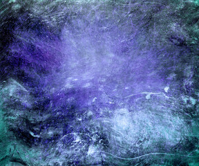 Blue grunge watercolor background, paint abstract texture - 742685483
