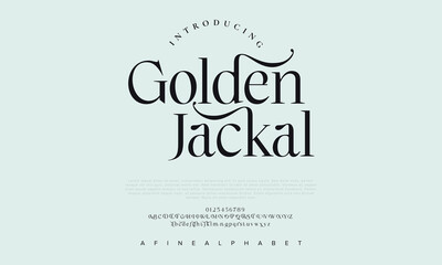 Golden Luxury alphabet letters font. Typography elegant wedding classic lettering serif fonts decorative vintage retro concept. vector illustration