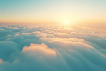 Sunrise breaking through the clouds background image