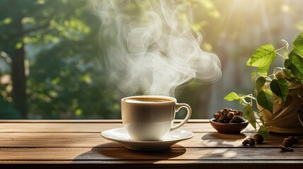 aroma coffee morning - obrazy, fototapety, plakaty