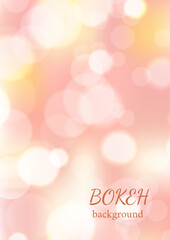 Abstract bokeh background vector