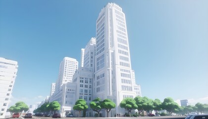 Fototapeta na wymiar Modern Buildings and apartment AI images