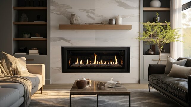 flames fireplace gas