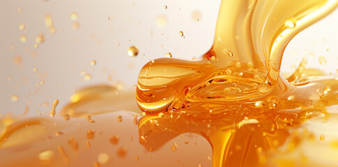 Liquid Gold, Honey Drops Background