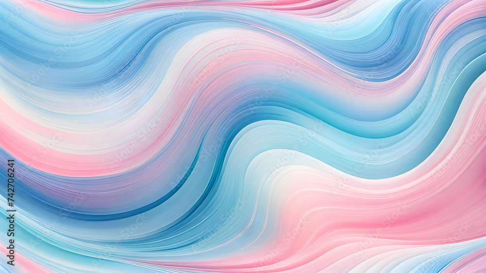 Poster pastel-hued-abstract-wave-transparent-fluid-design-gradient-from-soft-pinks-to-light-blues-in