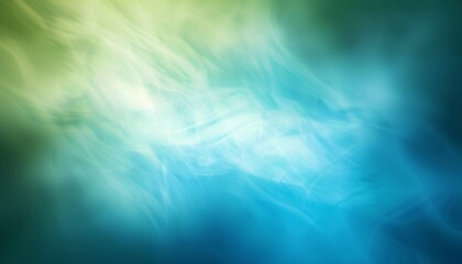Fototapeta premium A blue and green blurred abstract background is presented, showcasing minimalist backgrounds and gradient color blends.