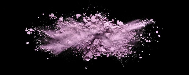 colorful powder dust explosion background. pink and purple powder explosion. loose powder, blush...