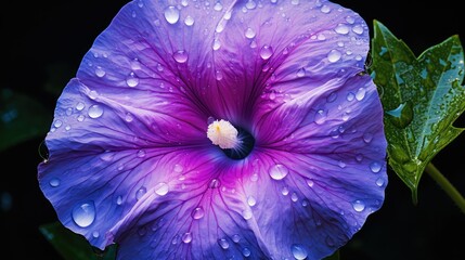purple morning glory flower