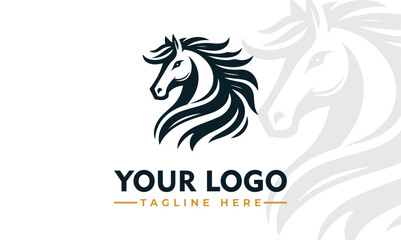 Vintage Unicorn Logo Vector Majestic Horse Design for Strong Business Identity Premium Symbol for Branding