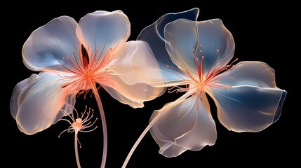 delicate transparent flower