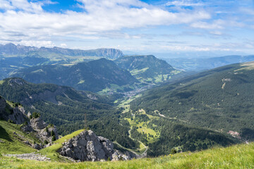 Naklejka na ściany i meble Sella Group massif, South Tyrol, Italy