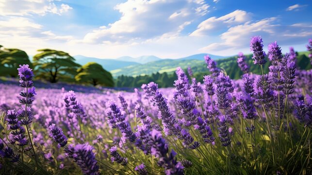 purple lavender palette flowers