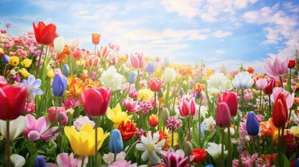Zelfklevend Fotobehang daffodil spring flower scene © PikePicture