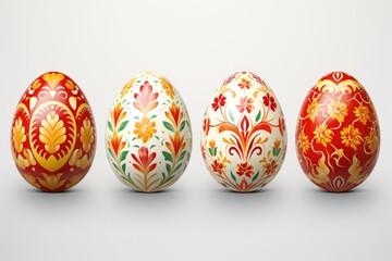 Colorful painted eggs perfect for Easter decorations