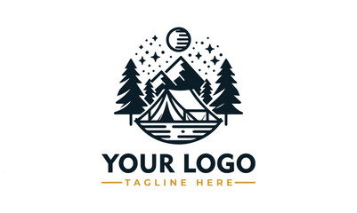 Vintage Adventure Mountain Logo Vector Premium Design for Traveler Lovers Camping and Outdoor Enthusiast Branding