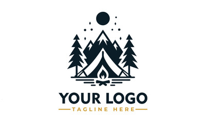 Vintage Adventure Mountain Logo Vector Premium Design for Traveler Lovers Camping and Outdoor Enthusiast Branding - obrazy, fototapety, plakaty