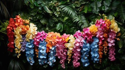 Fototapeta na wymiar tropical flower lei