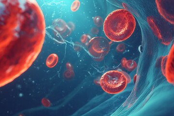 Exploring the cholesterol molecules, Cholesterol in artery - Powered by Adobe