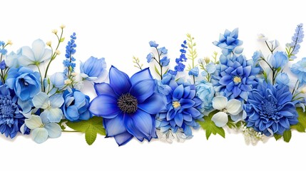 plant blue flower border