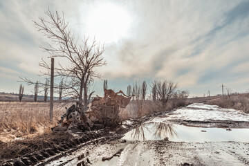 Destroyed Russian military equipment in Ukraine