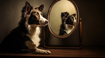 reflection dog mirror