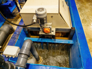 Industrial water treatment system in fish farm