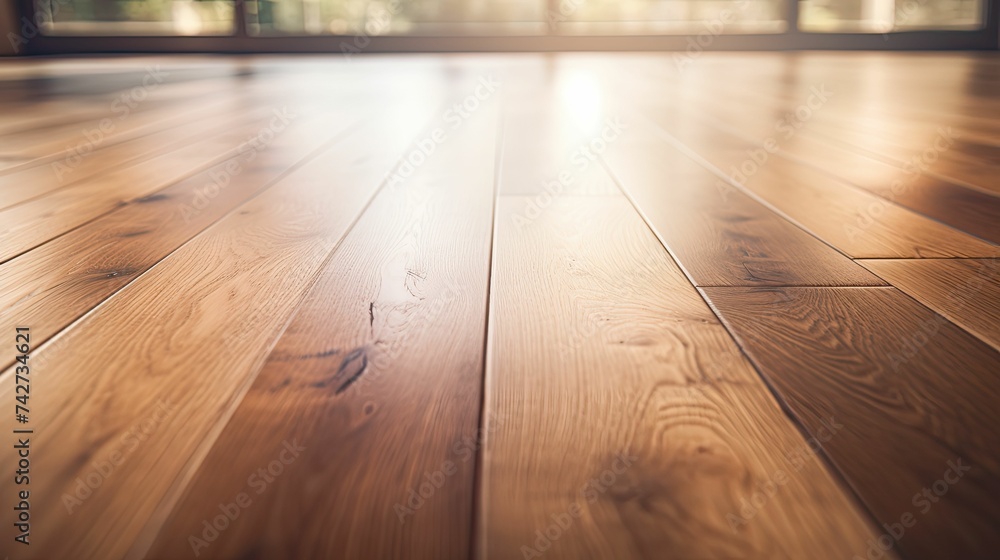 Poster natural oak wood floor