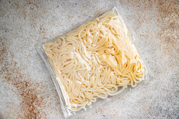 udon packaged noodles japanese cuisine wheat flour tasty fresh healthy eating cooking appetizer...