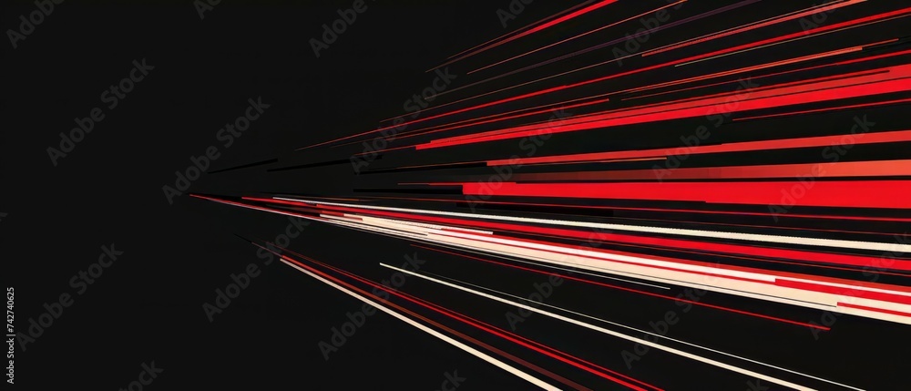 Wall mural abstract red light color gradient strips glowing vertical lines motion abstract background. overlap 