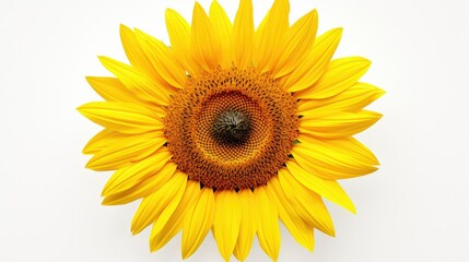 flower sunflower white background