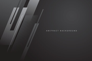 Obraz premium Abstract dark black and gray background. Modern and geometric design template