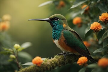 Fototapeta premium colorful hummingbird