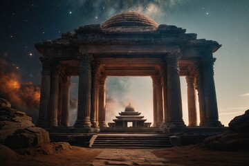 Fototapeta premium temple in the astral world