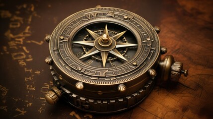treasure pirate compass