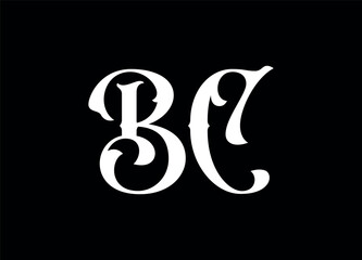 BC letter logo and monogram logo design