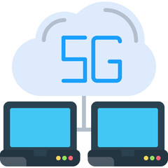 Fototapeta premium Cloud Server Icon