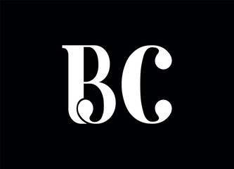 BC letter logo and monogram logo design