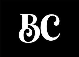 BC letter logo and monogram logo design © MdSaiful