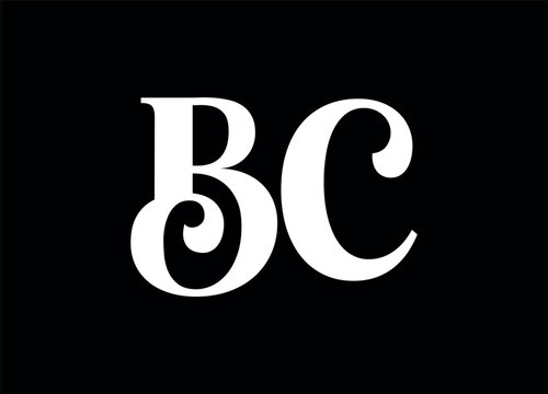 BC letter logo and monogram logo design