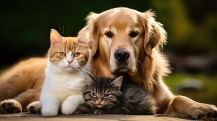 pets dog and cats together
