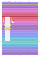 A3プリンターで切って折るだけ、簡単「祝儀袋」テンプレート