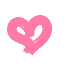 Hand Drawn Heart Brush