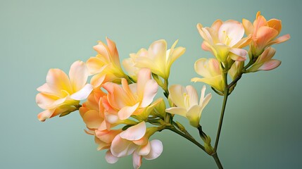 Fototapeta na wymiar blooming freesia flower